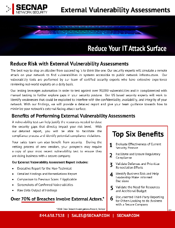 SECNAP External-Vulnerability-Assessments